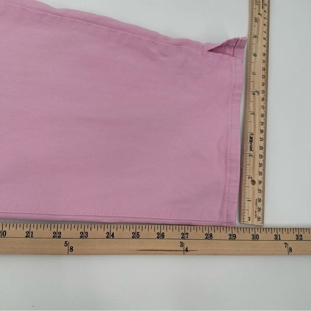 NYDJ JEANS Curves 360 Women’s 26 Pink Slim Straight Ankle Stretch CFOZ2637